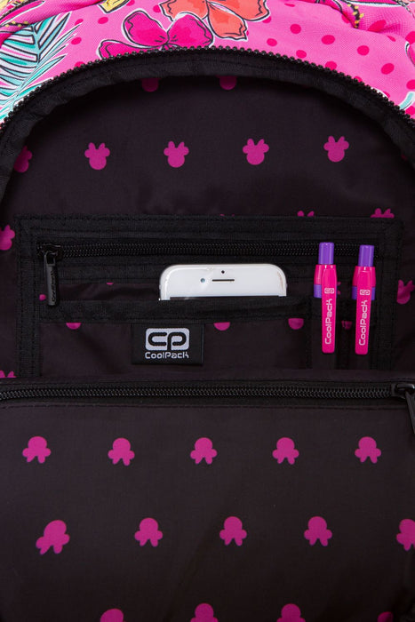 Ученическа светеща LED раница Cool Pack Spark L - Minnie Mouse Tropical