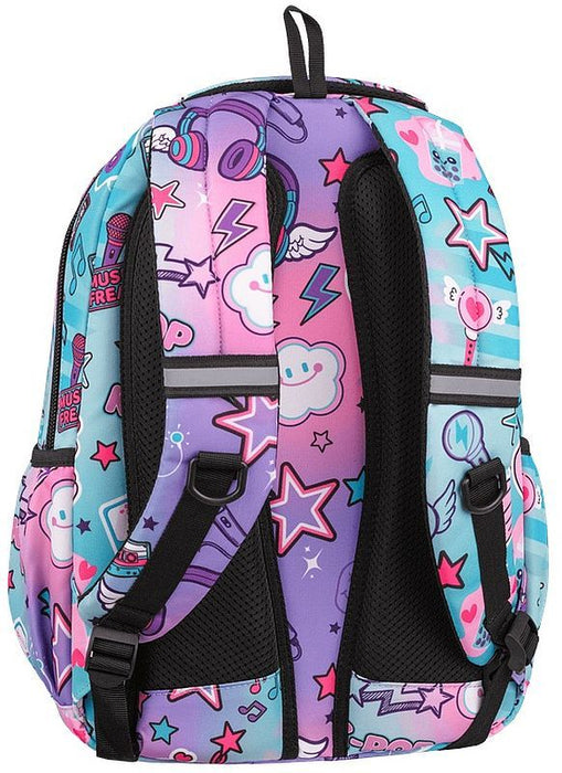 Ученическа раница Cool Pack Base Plus - K-Pop Bright, 2 отделения