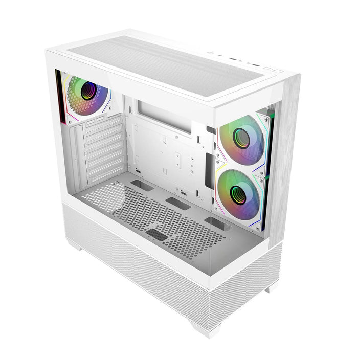 Кутия CoolerMaster Elite 690 Wood - Бял