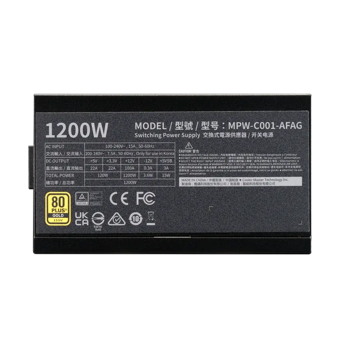Захранващ блок Cooler Master Elite Gold 1200W ATX 3.1