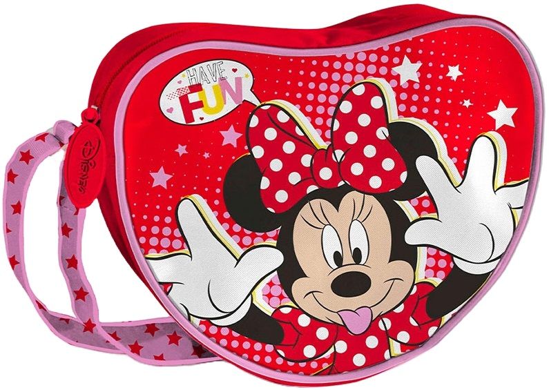 Чанта за рамо Coriex Minnie Mouse - Във формата на сърце, с едно отделение
