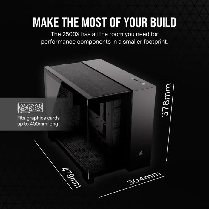 Corsair 2500X Midi Tower Черен