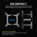 Corsair H100I Processor Liquid cooling kit 12 cm черен