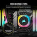 Corsair H100I Processor Liquid cooling kit 12 cm черен