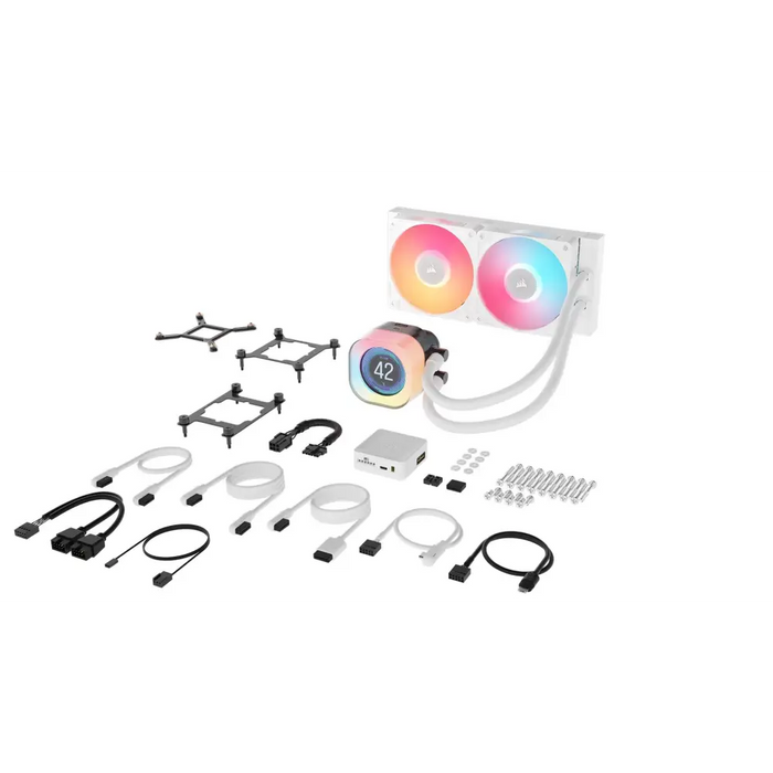 Corsair iCUE LINK TITAN 240 RX LCD процесор Всичко