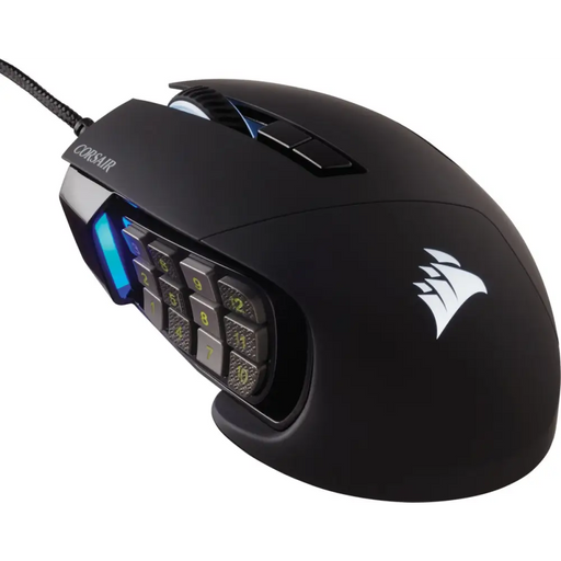 CORSAIR SCIMITAR RGB ELITE MOBA/MMO мишка за игри с черна