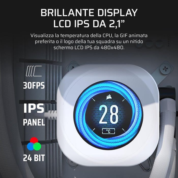 Комплект за Течно Охлаждане Corsair Nautilus 240 RS LCD