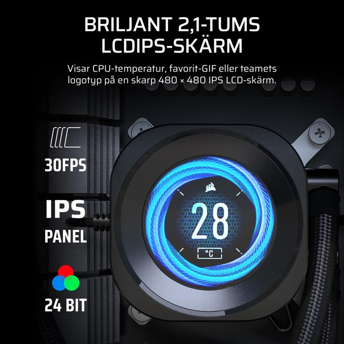 Комплект за Течно Охлаждане Corsair Nautilus 240 RS LCD