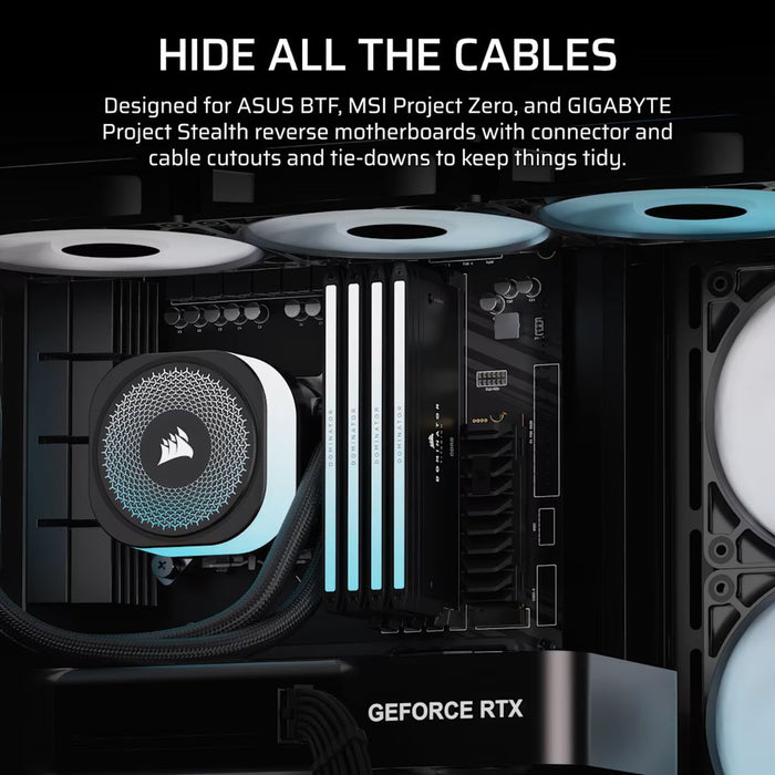 Corsair 4500X RS-R ARGB закалено стъкло Mid-Tower, черен Midi Tower