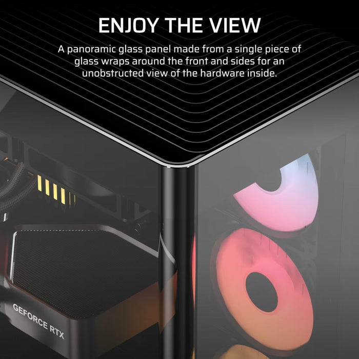 Corsair 4500X RS-R ARGB закалено стъкло Mid-Tower, черен Midi Tower