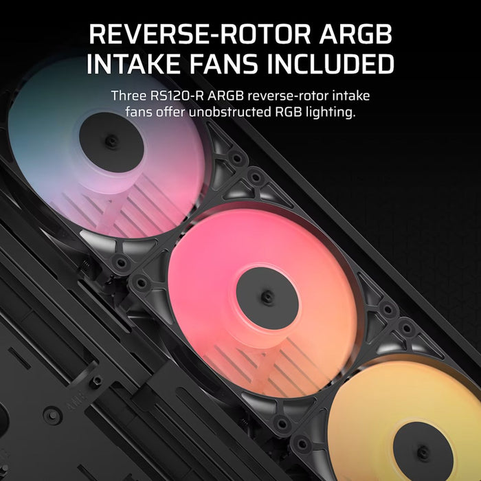 Corsair 4500X RS-R ARGB закалено стъкло Mid-Tower, черен Midi Tower