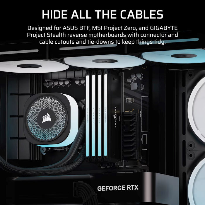 Corsair 4500X LX-R RGB закалено стъкло Mid-Tower, черен Midi Tower