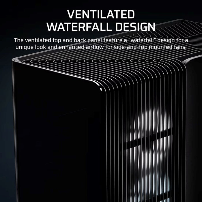Corsair 4500X LX-R RGB закалено стъкло Mid-Tower, черен Midi Tower