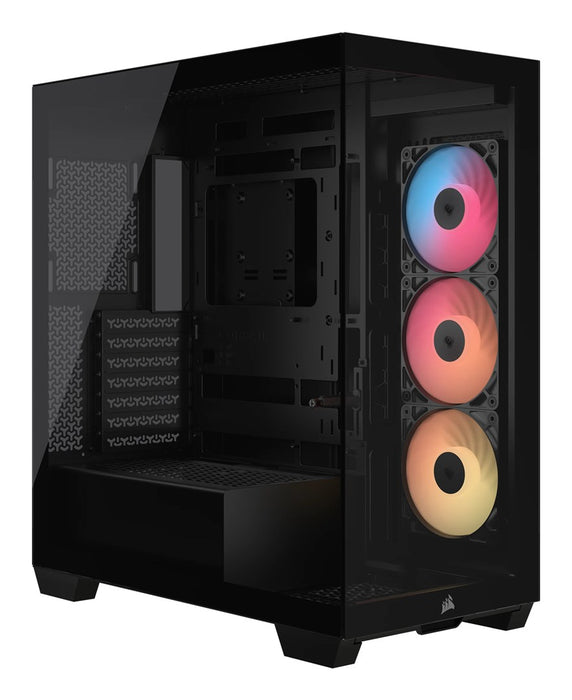 Кутия Corsair Midi Tower 3500X LXR LINK TG, черна