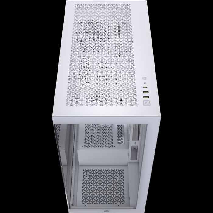 Кутия Corsair Midi Tower 3500X LXR LINK TG, бяла