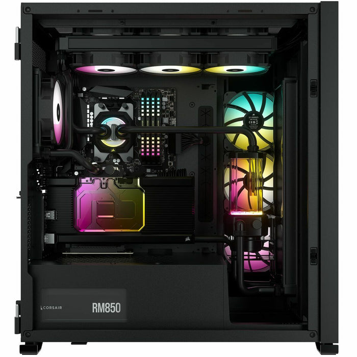 ATX полу-висока кутия Corsair iCUE 7000X RGB Черен