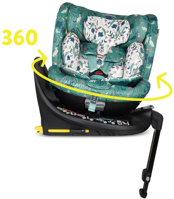 Стол за кола Cosatto - All in All Extra, 360°, IsoFix, i-Size, 40-150 cm, Masquerade