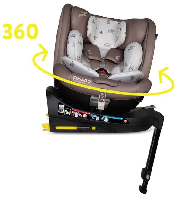 Стол за кола Cosatto - Come and go 2, 360°, IsoFix, i-Size, 40-105 cm, Lollop
