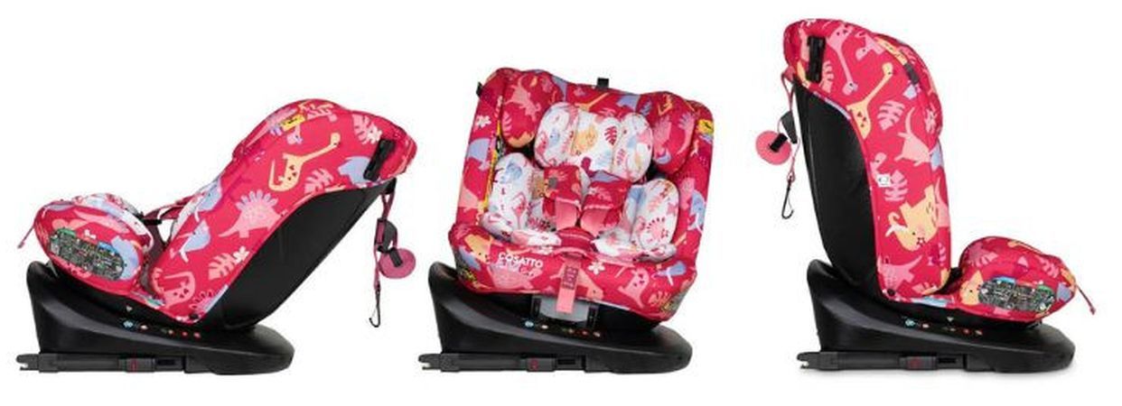 Стол за кола Cosatto - Get Set Gro, 360°, IsoFix, i-Size, 40-150 cm, Dino Delite