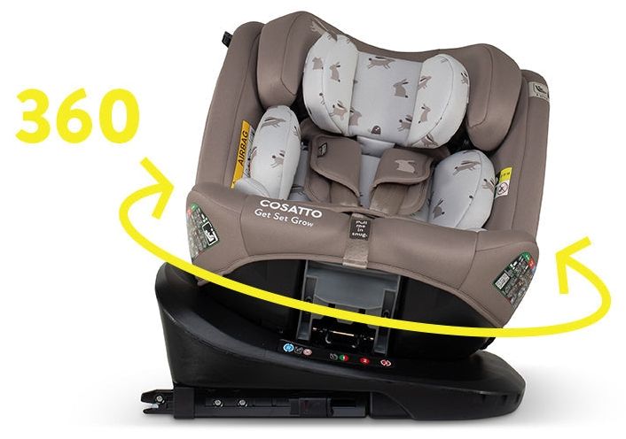 Стол за кола Cosatto - Get Set Gro, 360°, IsoFix, i-Size, 40-150 cm, Lollop