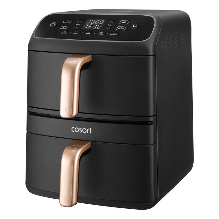Фритюрник COSORI Turbo Tower Compact с горещ въздух 8,6 л, черен