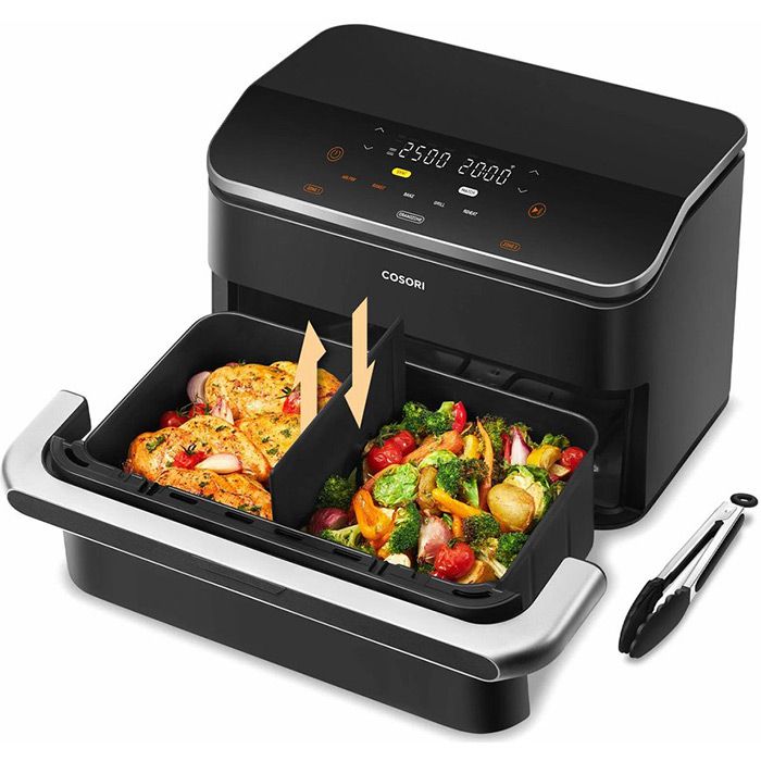 Фритюрник Cosori Dual Blaze TwinFry CAF-TF102S, 10 л