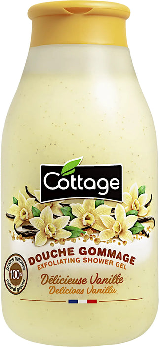 Ексфолиращ душ гел за тяло Delicious Vanilla, 270 ml