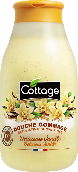 Ексфолиращ душ гел за тяло Delicious Vanilla, 270 ml