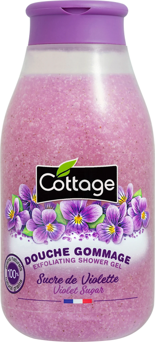 Ексфолиращ душ гел за тяло Violet Sugar, 270 ml