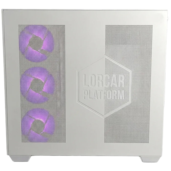 Гейминг настолен компютър LORGAR ADVANCED PCA201 WHITE AMD RYZEN 5 7500F, NVIDIA GEFORCE RTX5060 TI, RAM ПАМЕТ 16+16 GB, 6400 MHz