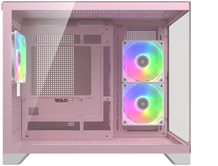Кутия Cougar – FV150 Mini RGB, mini tower, розова