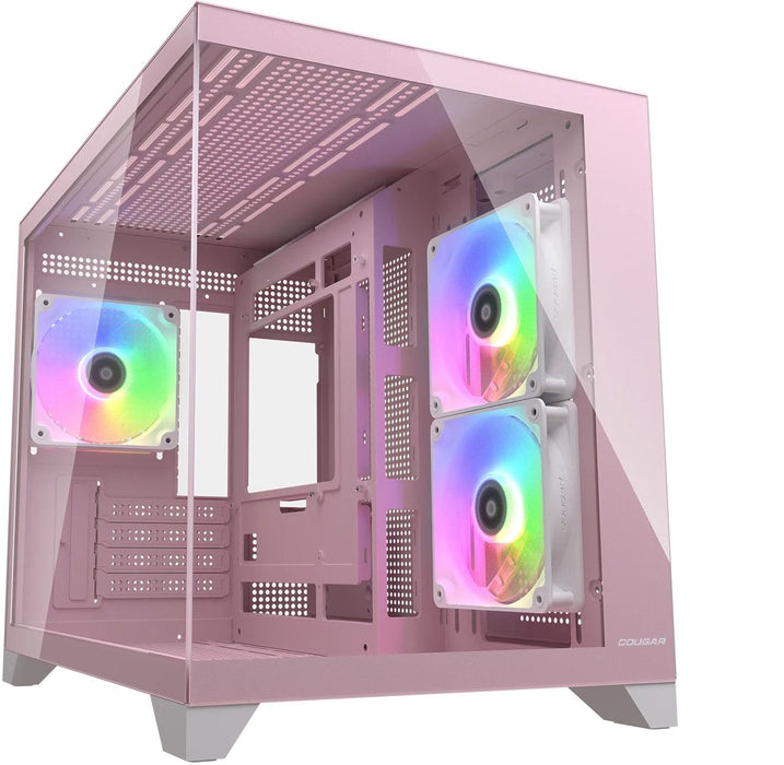 Кутия Cougar – FV150 Mini RGB, mini tower, розова