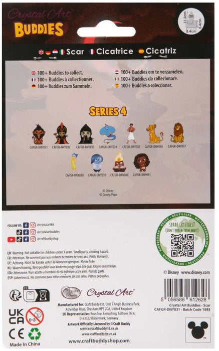 Комплект за диамантена бродерия Craft Buddy - Crystal Art Buddies: Скар, 7 части