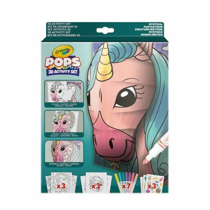 Картини за Оцветяване Crayola 3D Color Pops Еднорог
