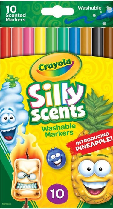 Ароматизирани флумастери Crayola Silly Scents - 10 цвята