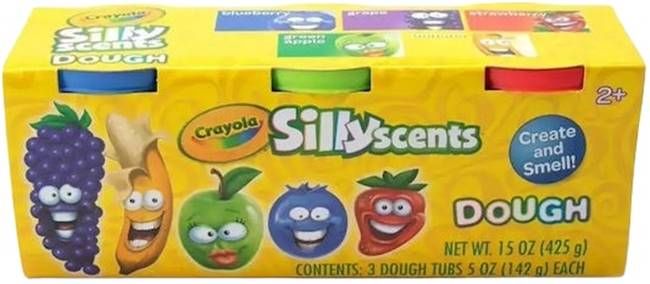 Комплект пластилин Crayola Silly Scent, 3 цвята