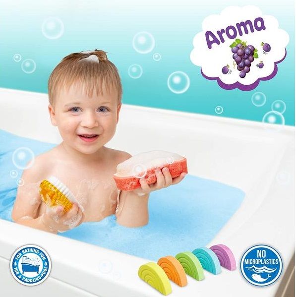 Ароматна бомбичка за баня Craze Inkee - Разноцветна дъга, aсортимент