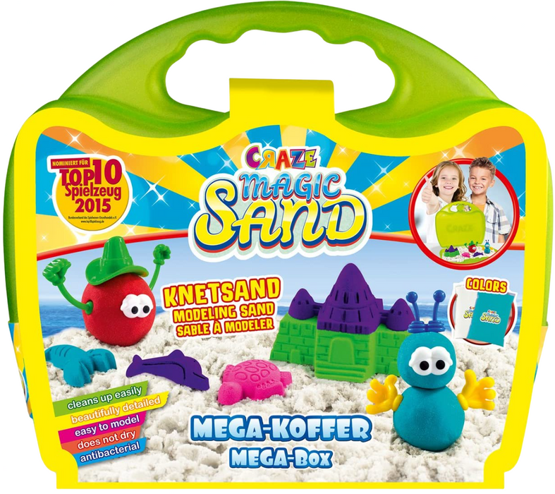 Игрален комплект Craze - Магически пясък в куфарче, 700 g