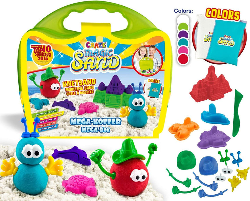 Игрален комплект Craze - Магически пясък в куфарче, 700 g