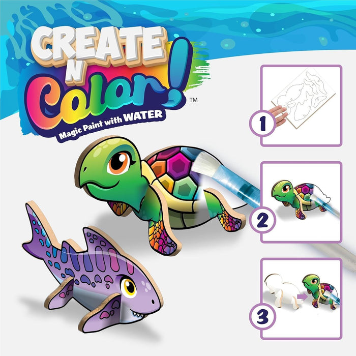 Творчески комплект Create N Colour - Костенурка и леопардова акула