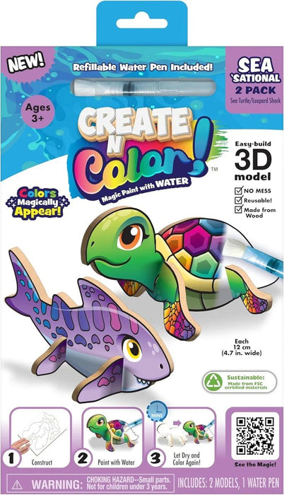 Творчески комплект Create N Colour - Костенурка и леопардова акула