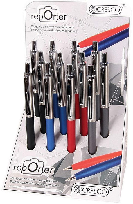 Автоматична химикалка Cresco Reporter - Асортимент, 1.0 mm