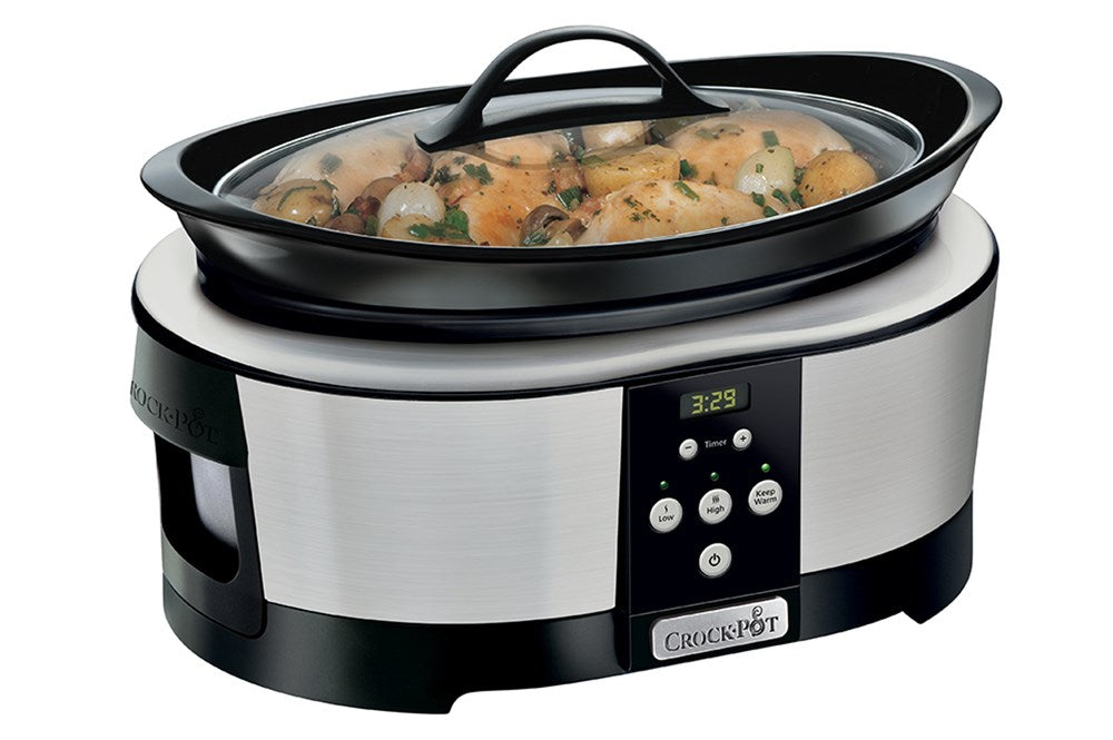 Бавна готварска печка Crock-Pot SCCPBPP605-050 с обем 5,7 литра (хром)