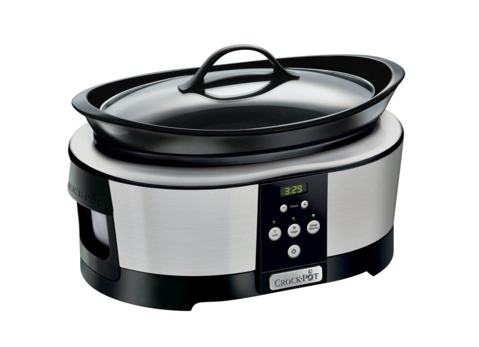 Бавна готварска печка Crock-Pot SCCPBPP605-050 с обем 5,7 литра (хром)