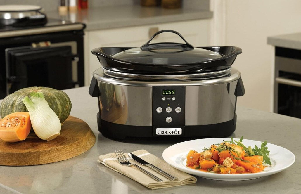 Бавна готварска печка Crock-Pot SCCPBPP605-050 с обем 5,7 литра (хром)