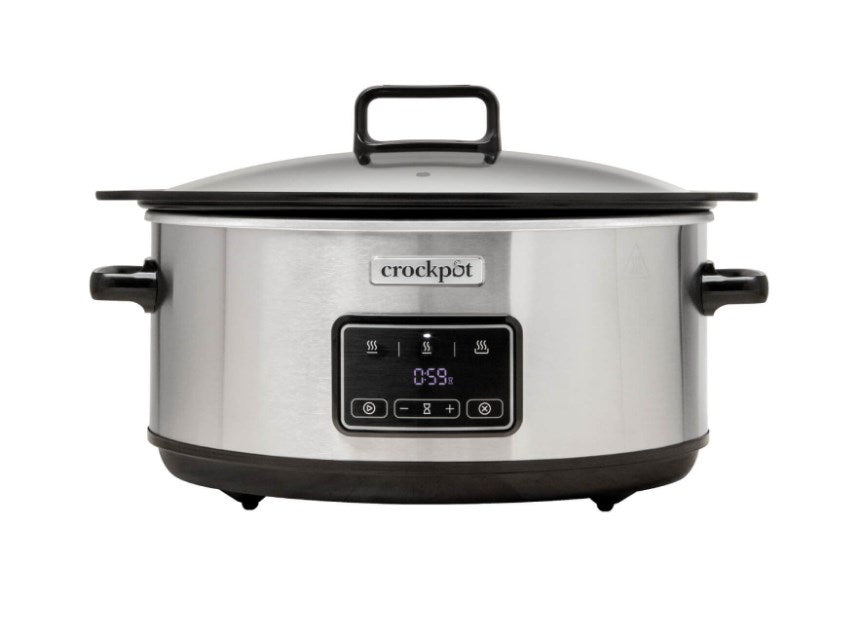 Бавна готварска печка Crock-Pot CSC112X с обем 6,5 литра (сребриста)