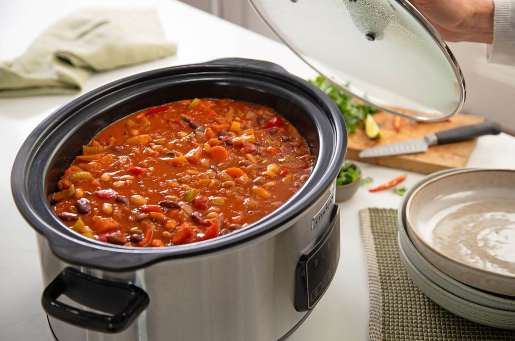 Бавна готварска печка Crock-Pot CSC112X с обем 6,5 литра (сребриста)