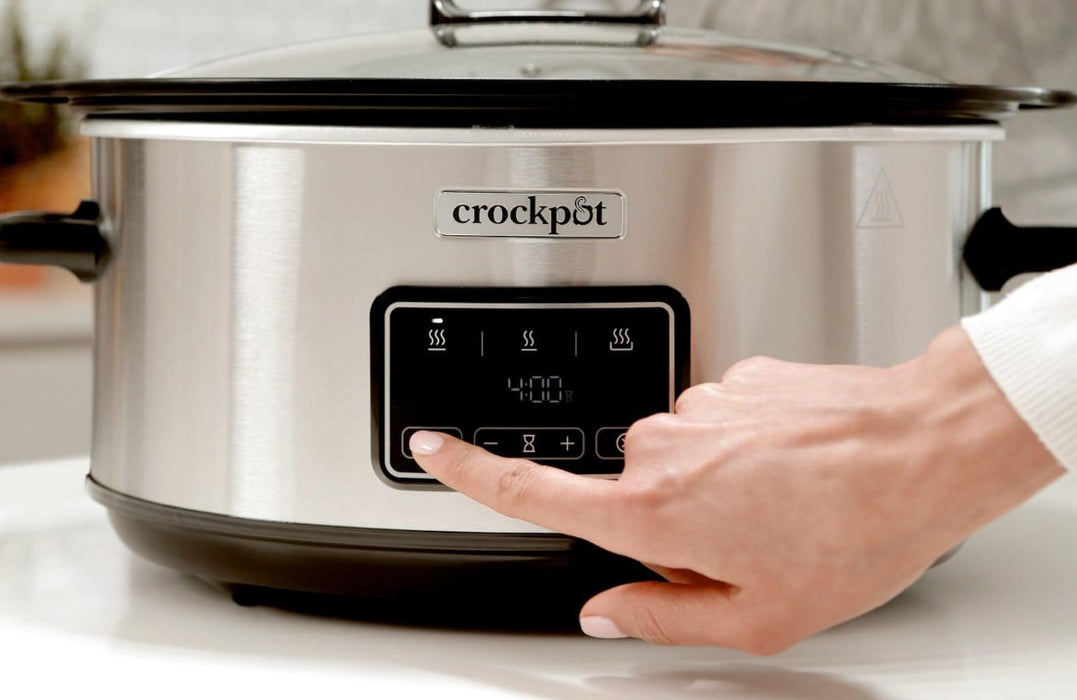 Бавна готварска печка Crock-Pot CSC112X с обем 6,5 литра (сребриста)