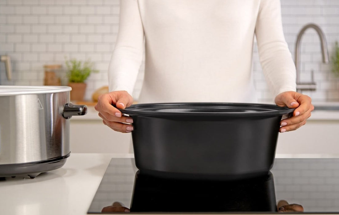 Бавна готварска печка Crock-Pot CSC112X с обем 6,5 литра (сребриста)