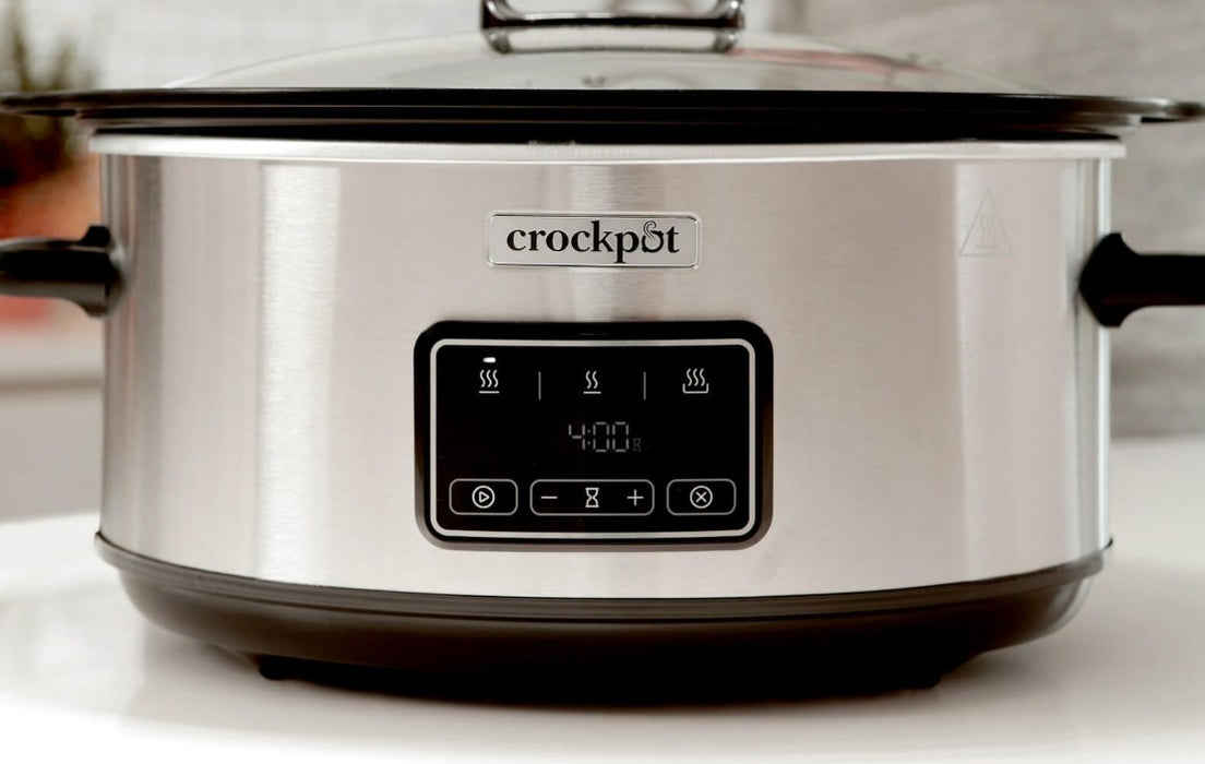 Бавна готварска печка Crock-Pot CSC112X с обем 6,5 литра (сребриста)